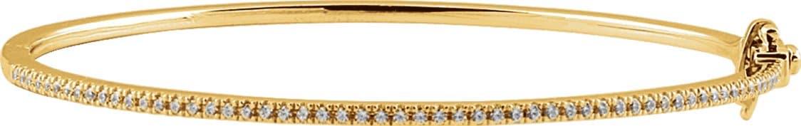 14K Rose 1/2 CTW Natural Diamond Pavé 7 Bracelet
