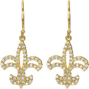 Fleur-de-lis Earrings view 2