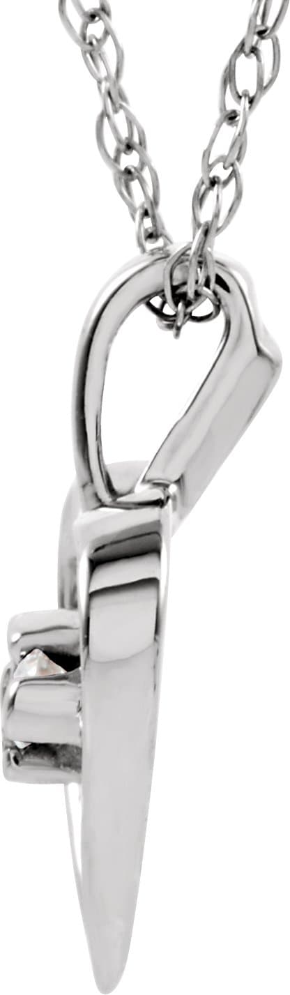 Accented Heart Necklace or Pendant view 2