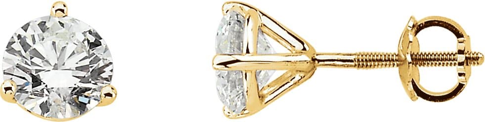 14K White 1 CTW Natural Diamond Earrings