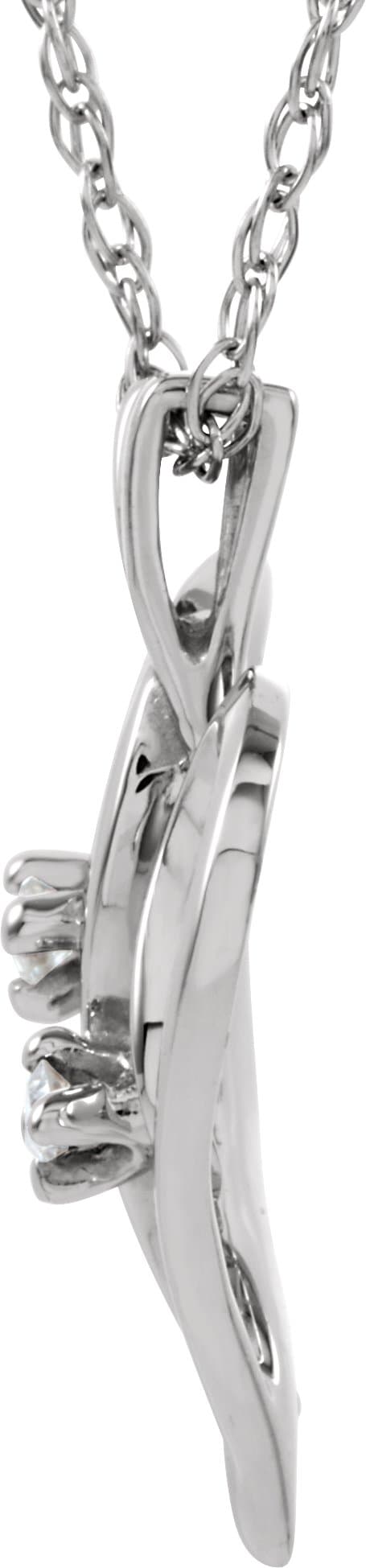 Accented Heart Pendant view 2