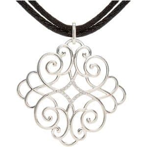 Sterling Silver 1/10 CTW Natural Diamond 16-18 Necklace