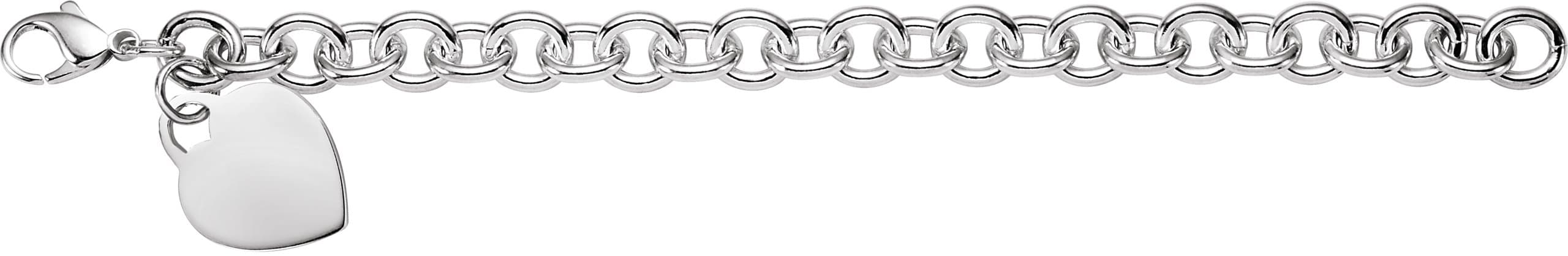 9.75 mm Heart Charm Bracelet view 2
