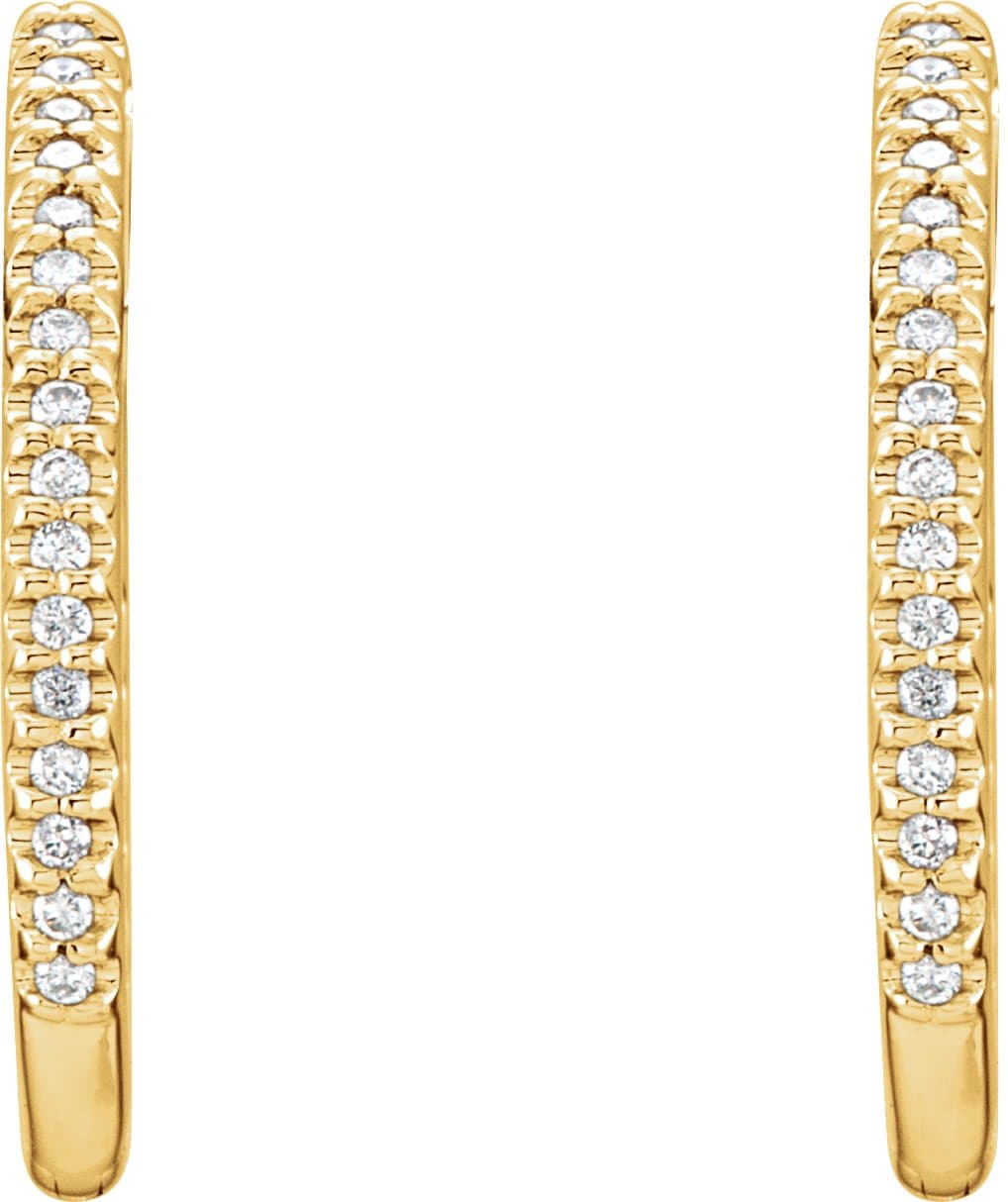 Inside-Outside Hinged Hoop Earrings view 3