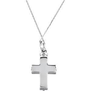 Woven Cross Ash Holder Necklace view 3
