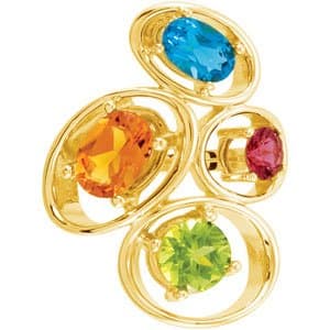 Multi-Gemstone Ring view 3