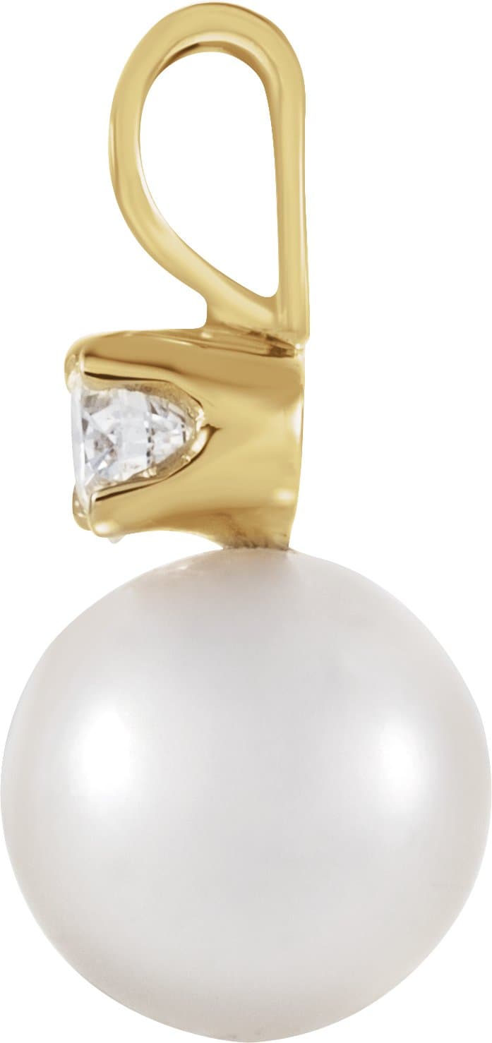 Accented Pearl Pendant view 2