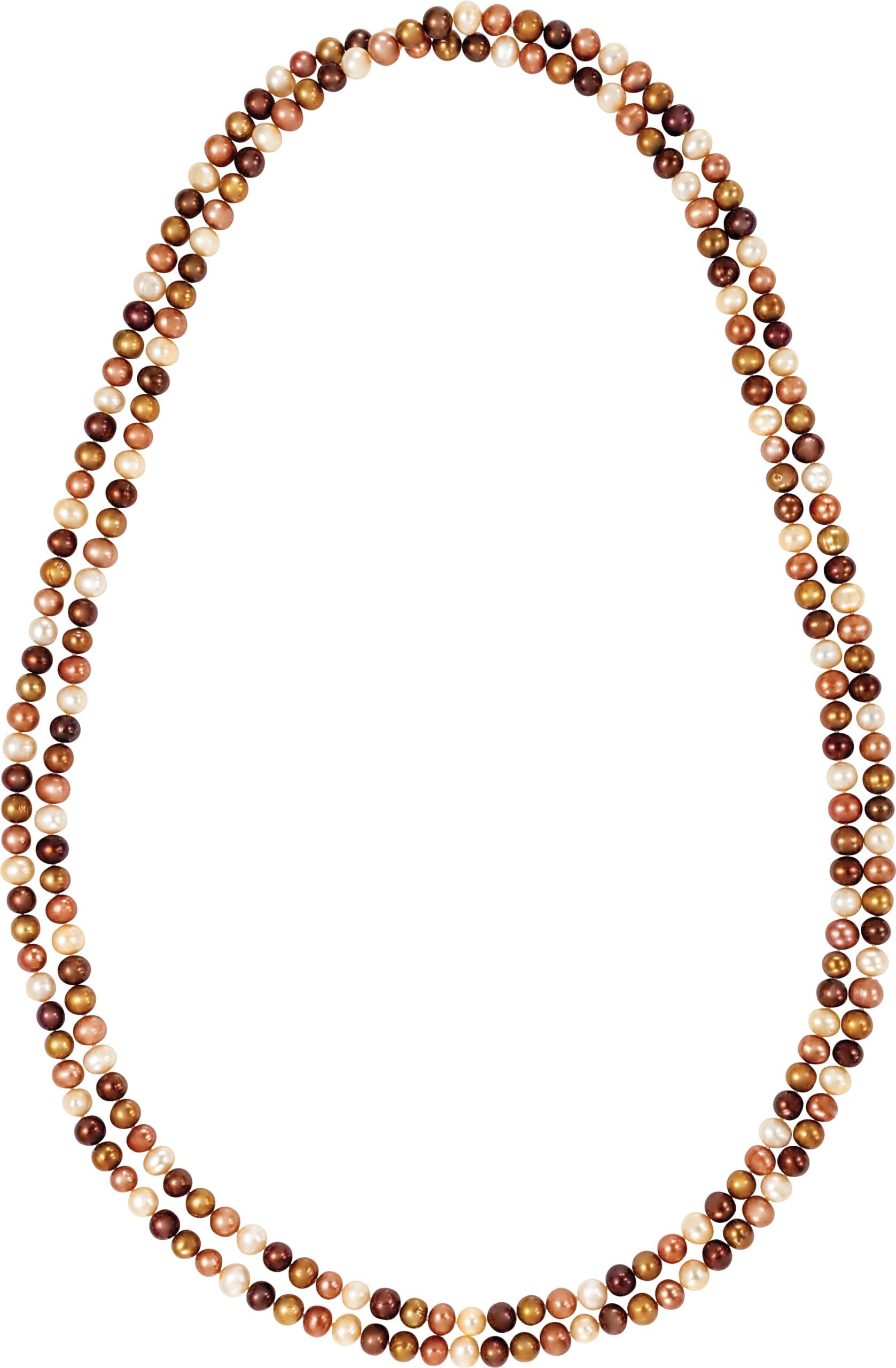 Cultured Dyed Chocolate Freshwater Pearl Rope 72 Necklace