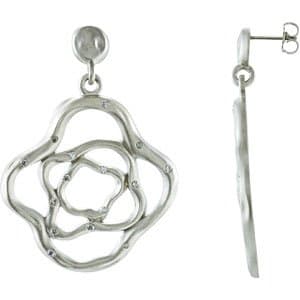 Sterling Silver & 14K White 3/8 CTW Natural Diamond Earrings