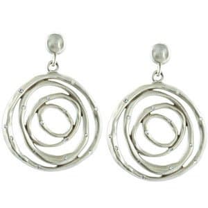 Accented Circle Earrings view 2