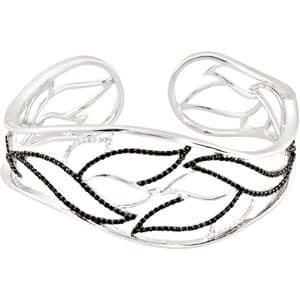 Accented Hinged Cuff Bracelet view 1
