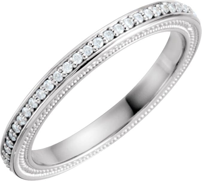 14K White 1/4 CTW Natural Diamond Eternity Band