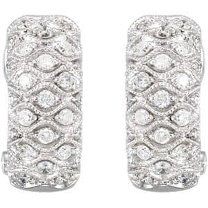 Accented Clip Earrings view 2