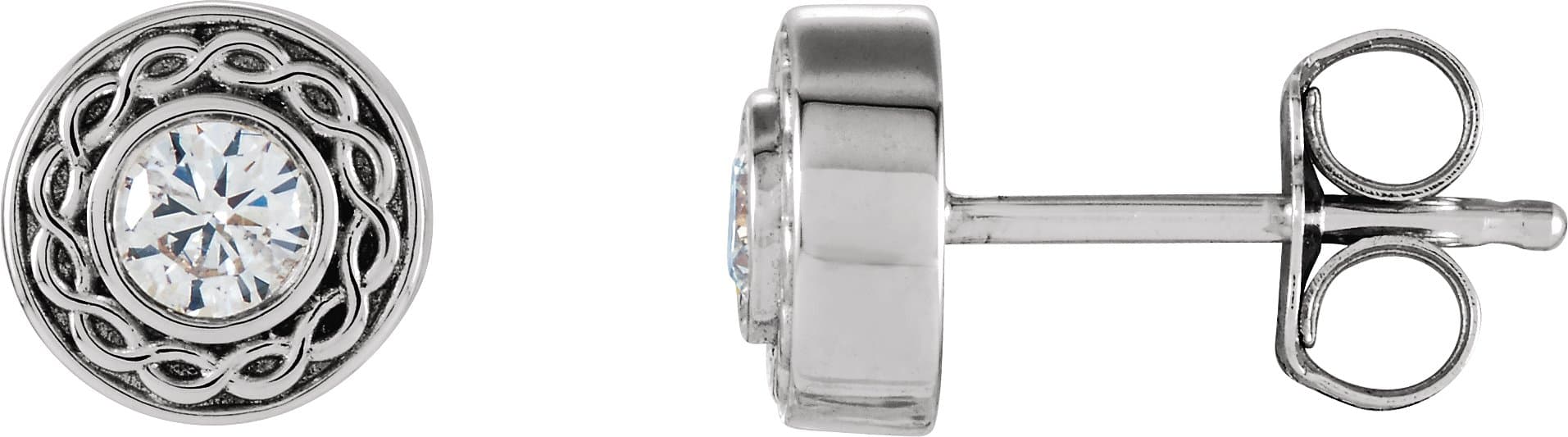 14K Rose 1/5 CTW Natural Diamond Earrings