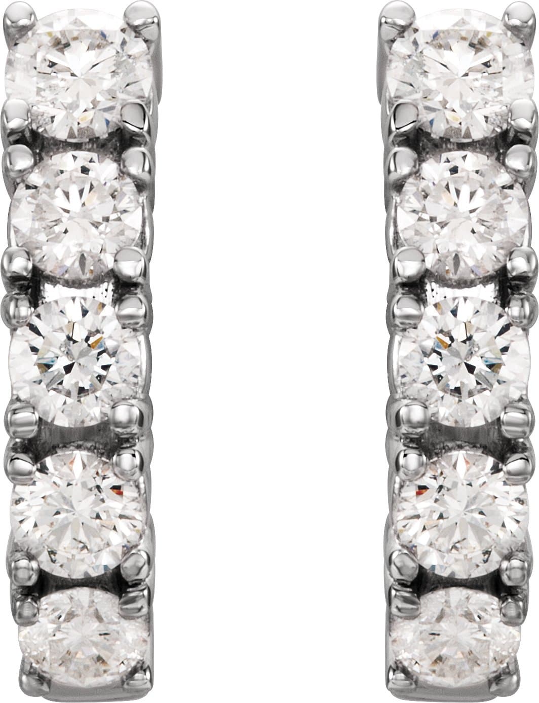 Accented J-Hoop Earrings view 2