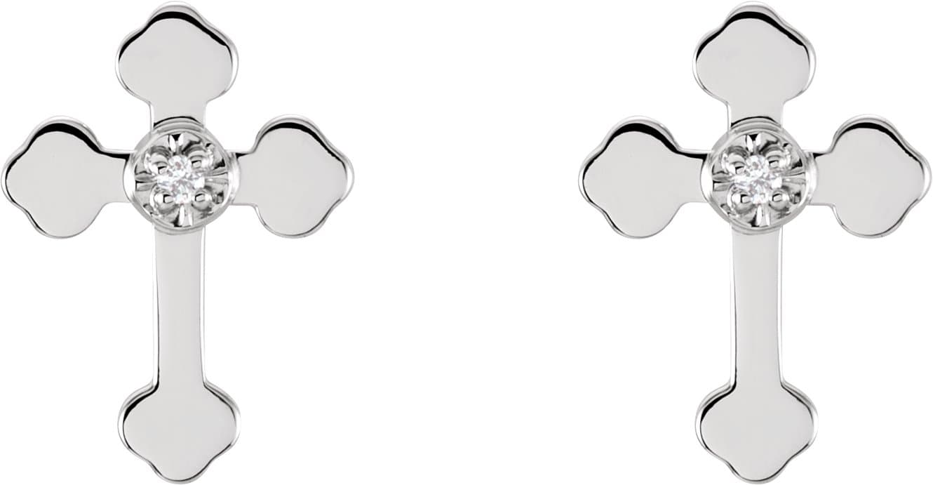 Cross Earrings view 2
