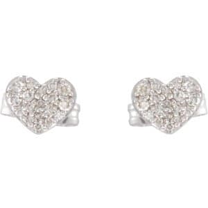 Cluster Heart Earrings view 2