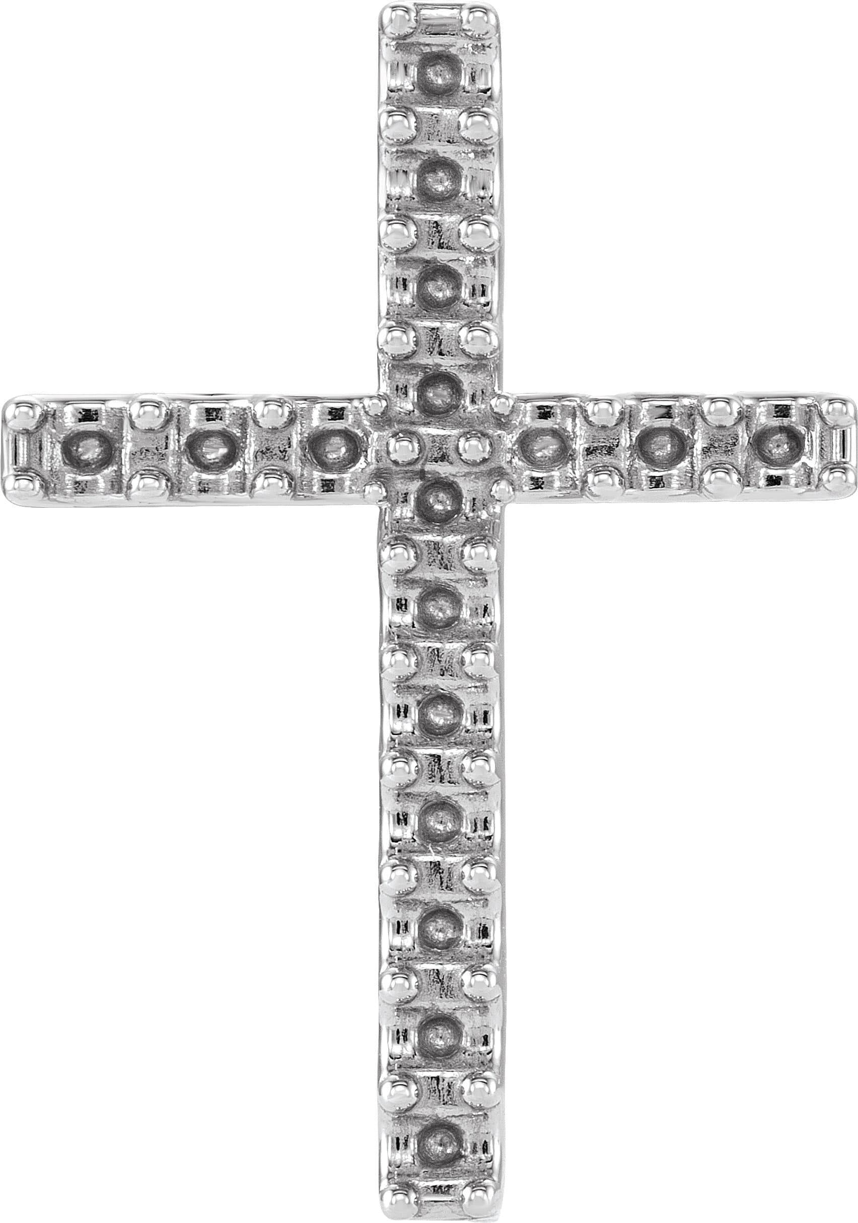 14K Yellow Gold 1/2 CTW Natural Diamond Petite Cross Pendant