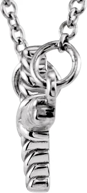 Rope Sideways Cross Necklace, view 3