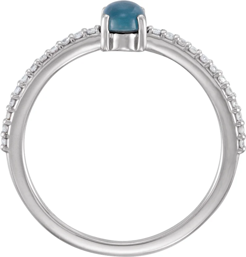 Accented Cabochon Ring, view 3