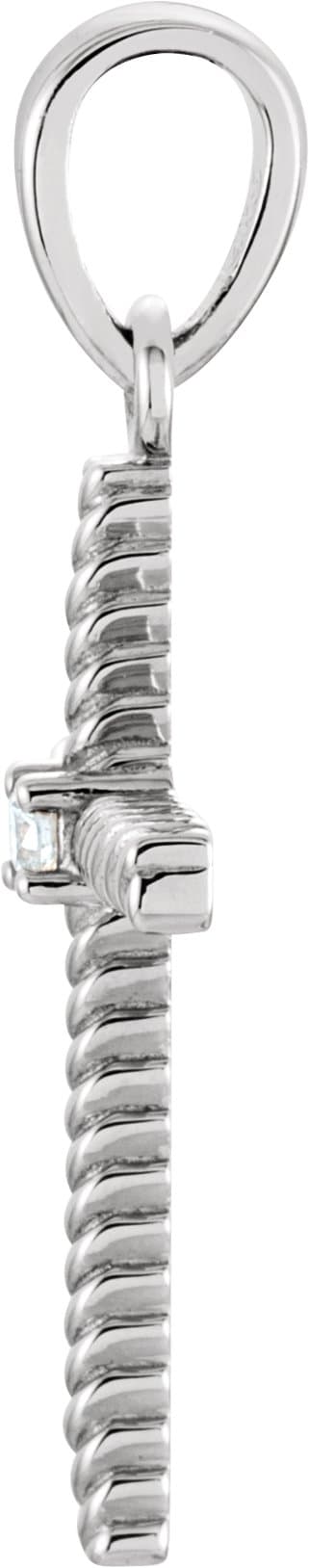 Rope Cross Pendant view 2