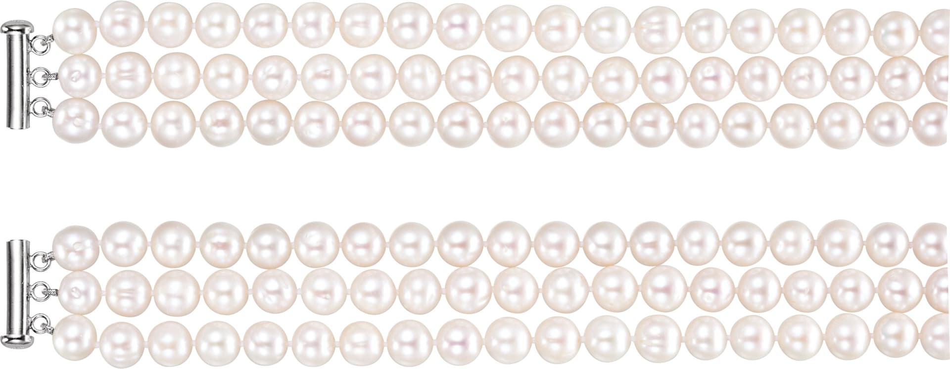 Pearl 3-Strand Necklace view 2