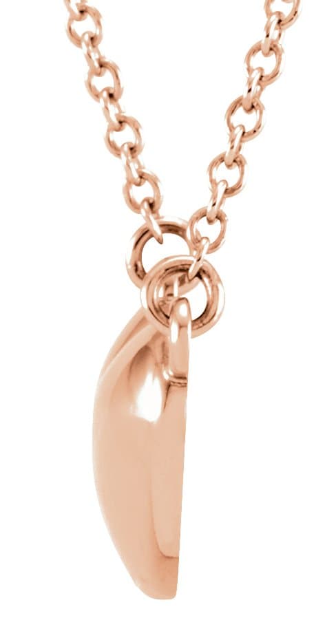 Accented Heart Necklace or Center view 2