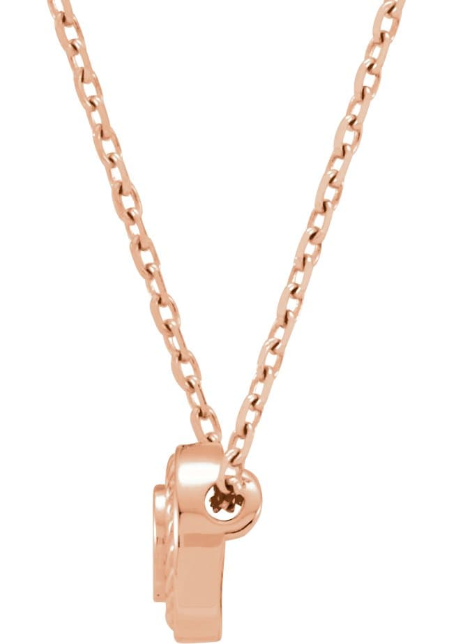 Bezel-Set Rope Slide Pendant view 2