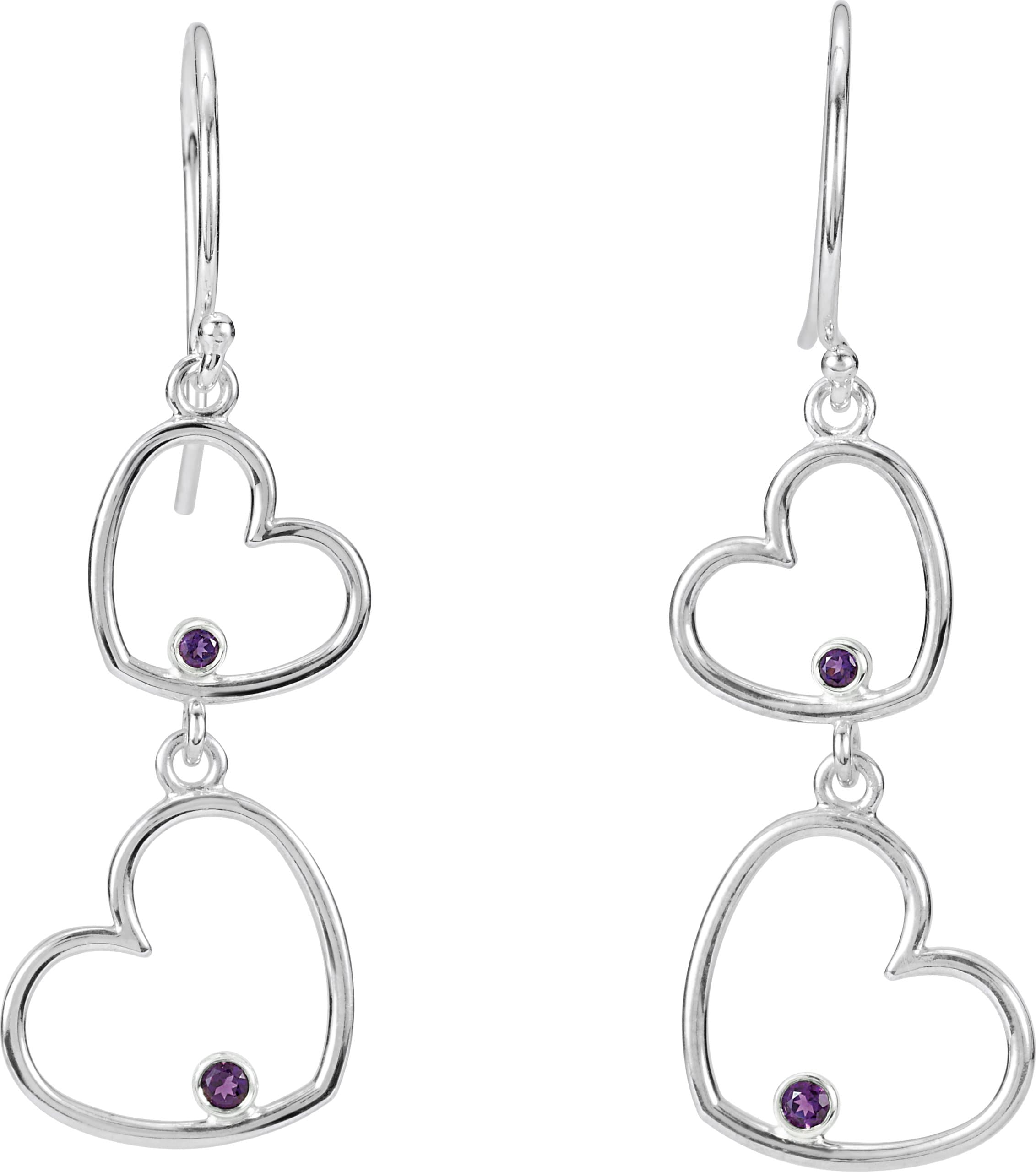 Double Heart Earrings view 2