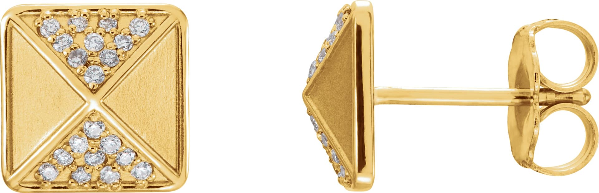 14K Rose 1/10 CTW Natural Diamond Earrings