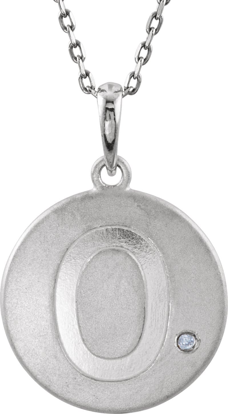 Accented Numeral Pendant view 1