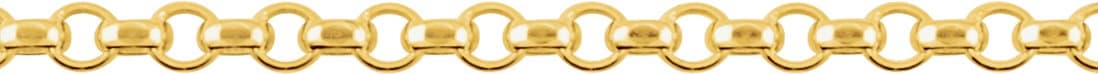 2.5 mm Hollow Diamond-Cut Rolo Chain view 2