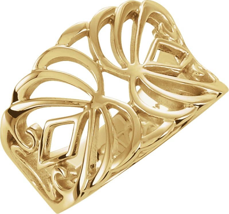 10K Yellow Freeform Ring