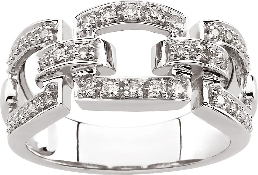 Accented Link Ring, view 4