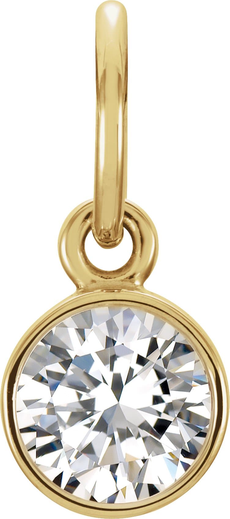 14K Rose Posh Mommy® Imitation Alexandrite Charm/Pendant
