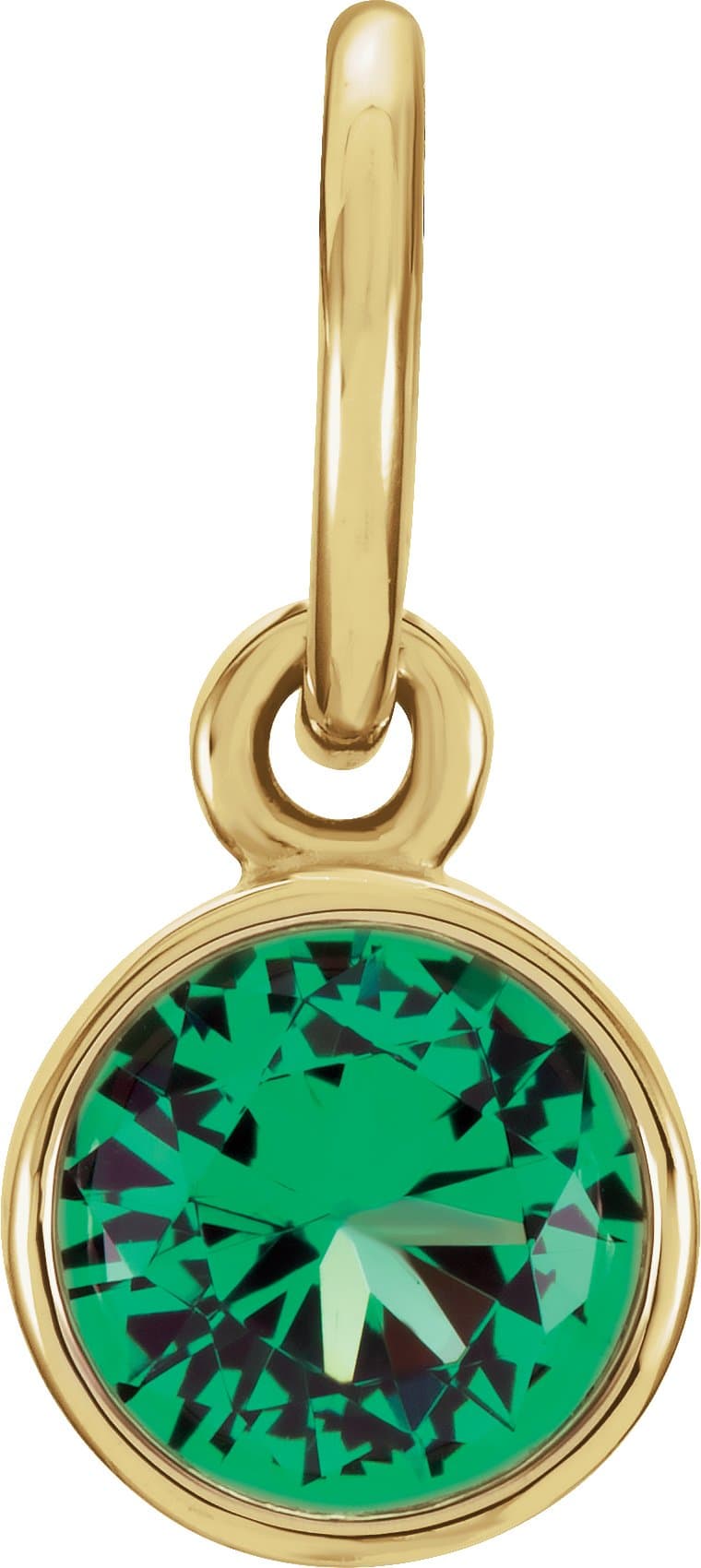 14K Rose Posh Mommy® Imitation Alexandrite Charm/Pendant