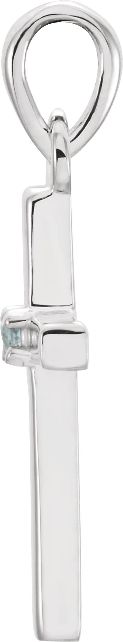 Birthstone Cross Pendant view 2