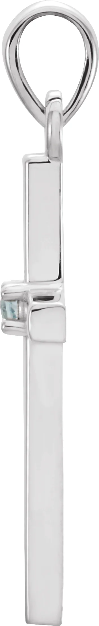Birthstone Cross Pendant, view 3