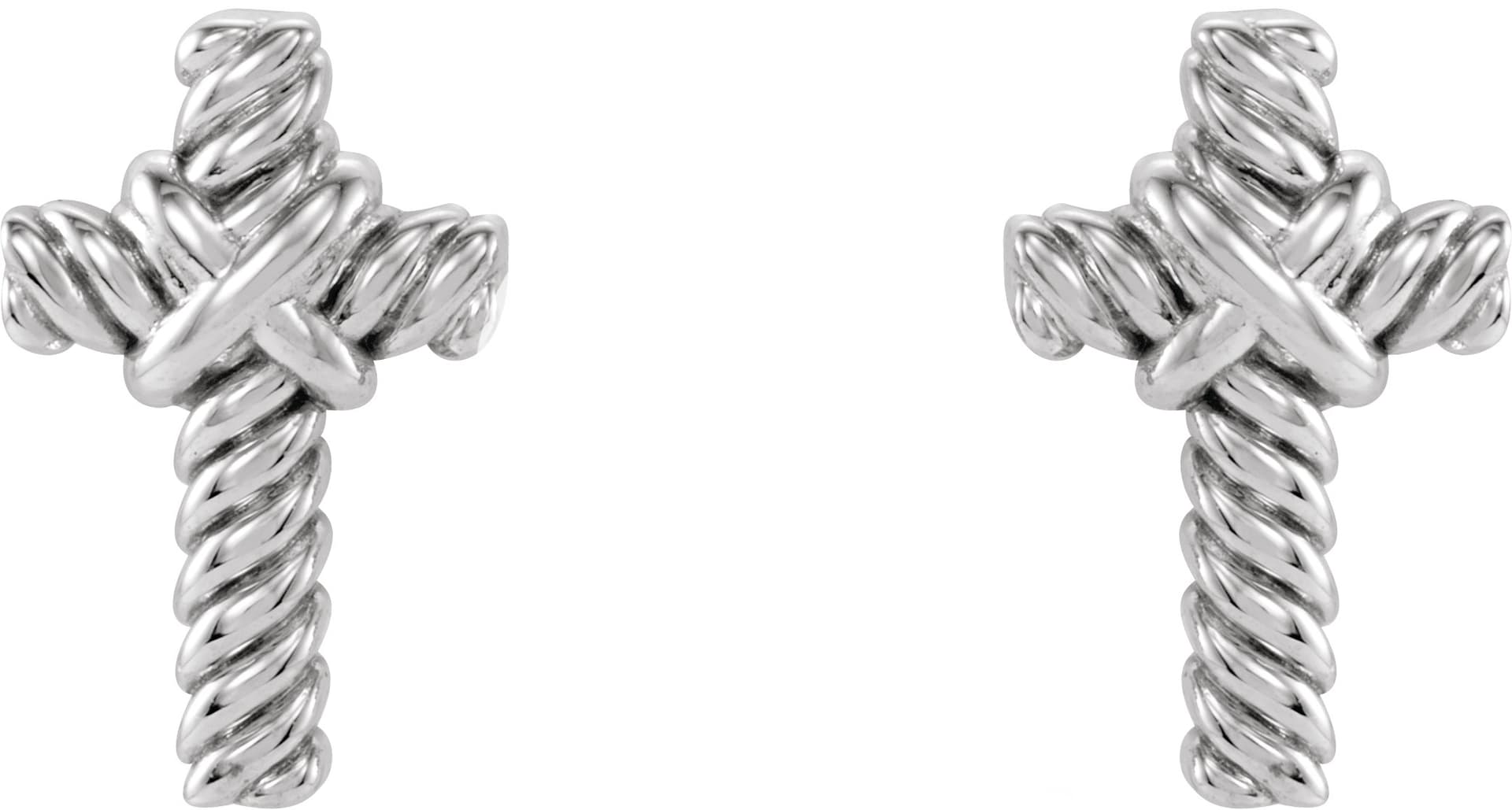 Rope Cross Earrings view 2
