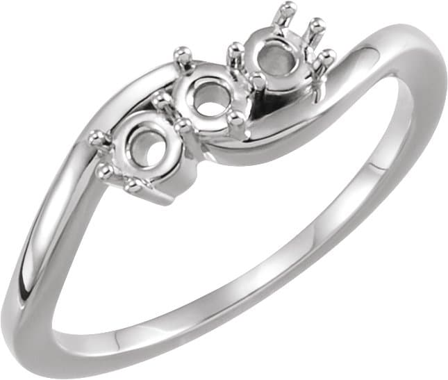 Three-Stone Ring view 1