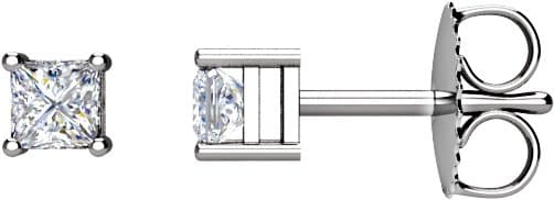14K White 1 1/2 CTW Natural Diamond Earrings