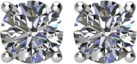 Round 4-Prong Stud Earrings view 2