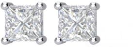 Square 4-Prong Stud Earrings view 2