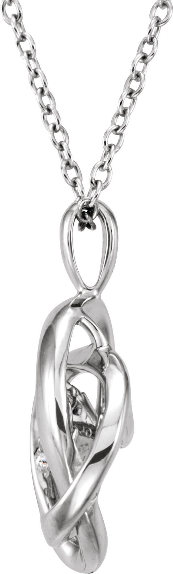 Mystara Diamonds® Knot Design Necklace view 2