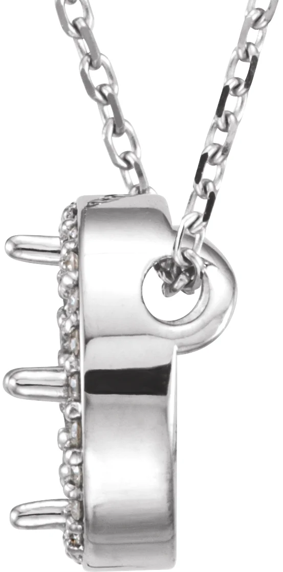 Halo-Style Necklace, view 3