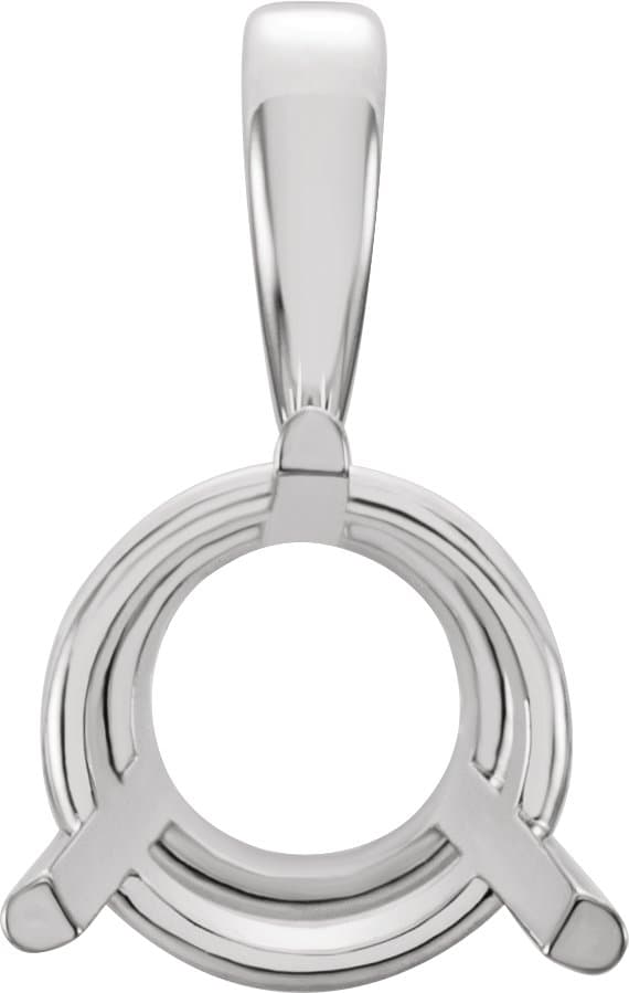 14K White Gold 3/4 CTW Natural Diamond Pendant