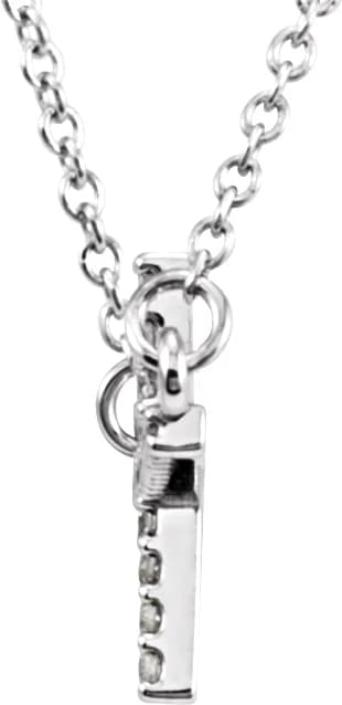 Sideways Cross Necklace, view 3