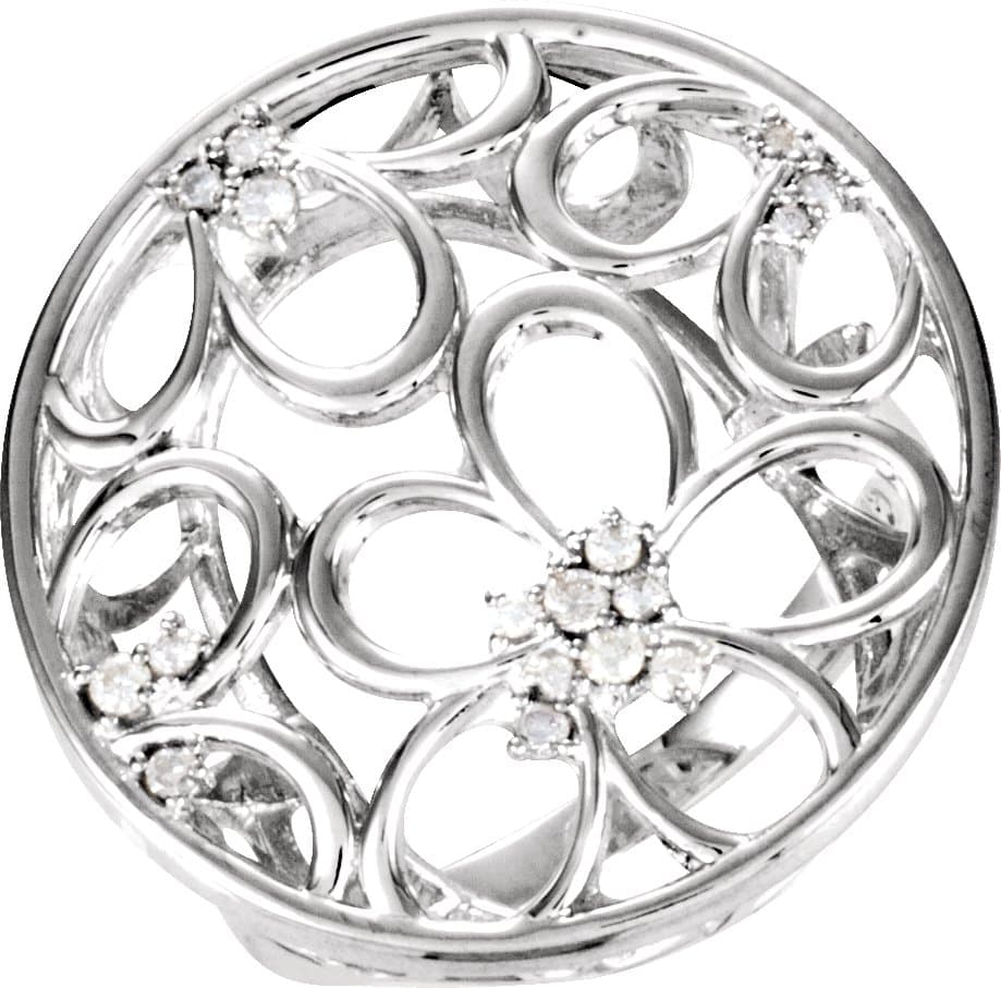Accented Floral Ring view 1