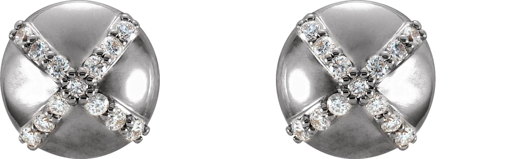Accented Stud Earrings, view 3