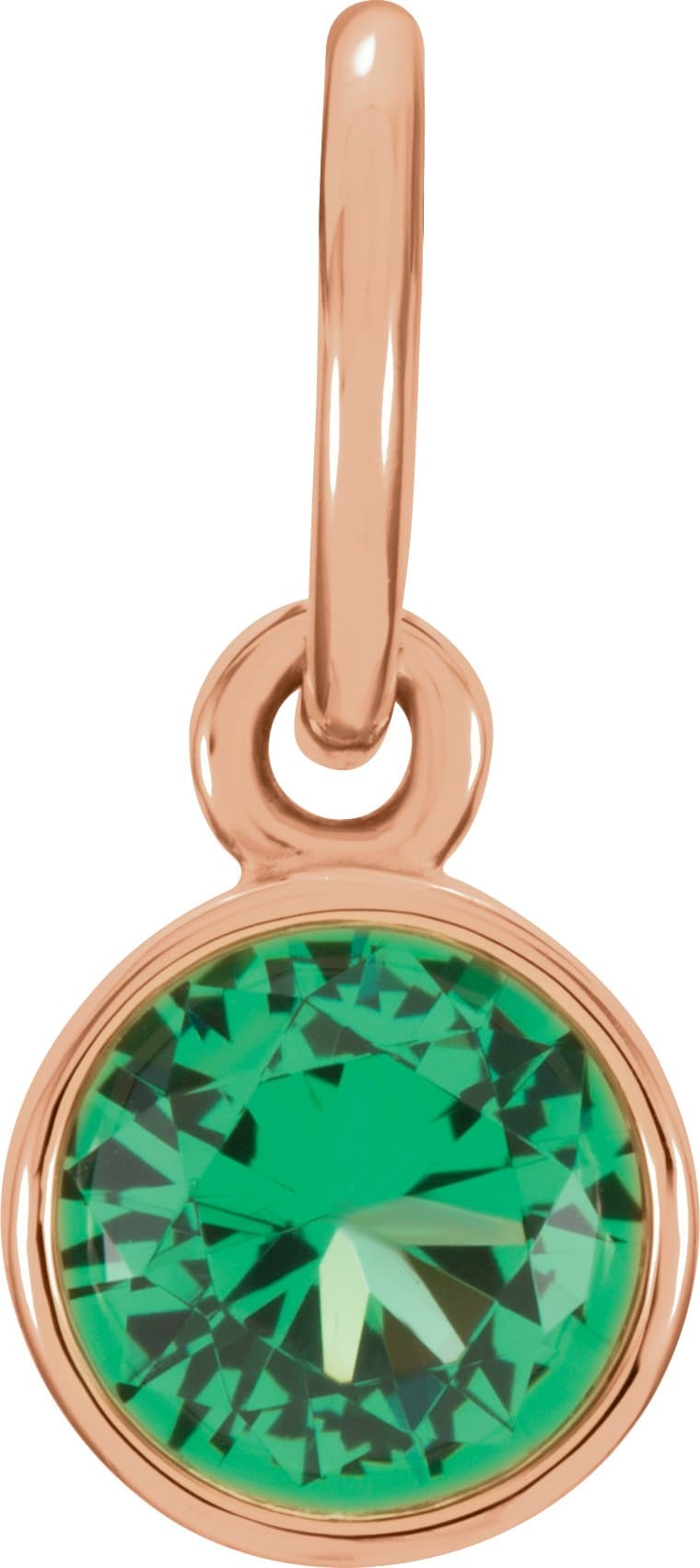 14K Rose Posh Mommy® Imitation Alexandrite Charm/Pendant